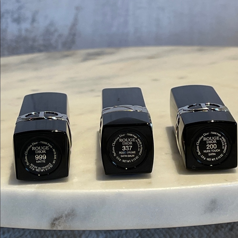 Christian Dior Lipstick set +  Fragrance Collection with Dark Blue  pouch ❤️🎁🥰 - Picture 4 of 6